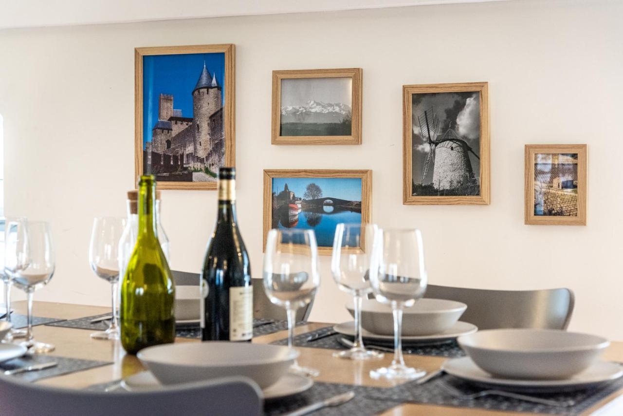 L'Escapade - Parking Gratuit - Wifi - Climatisation - Proche Cite - Tout Equipee Carcassonne Buitenkant foto